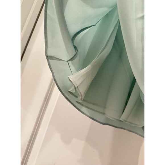 NWOT Reformation Cardi Silk Dress Elegant Mint Green Slip Dress  Orig. $278 - Picture 12 of 14
